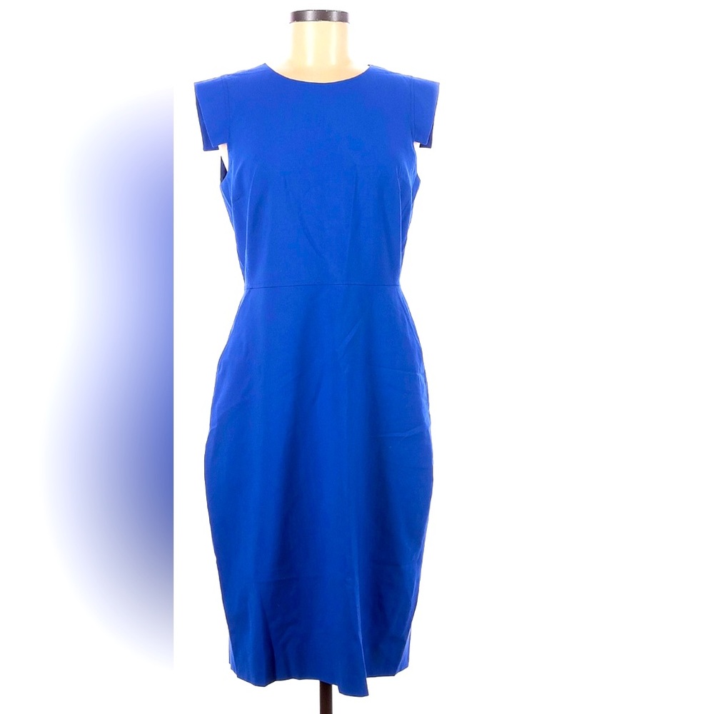 Fall Work Closet- 9: Beautiful J Crew Blue Dress